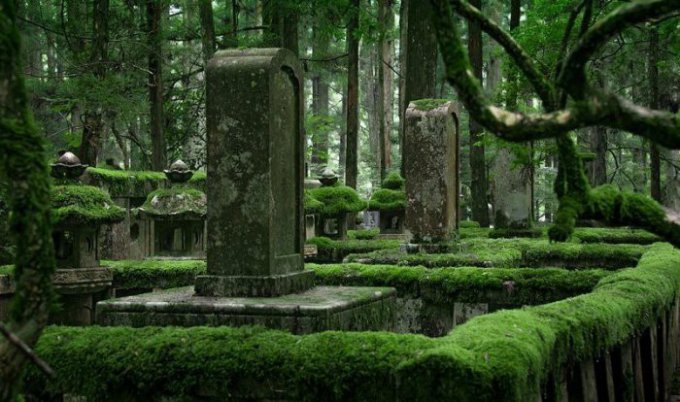 Японское кладбище, на котором похоронено 200 тысяч монахов. Фото