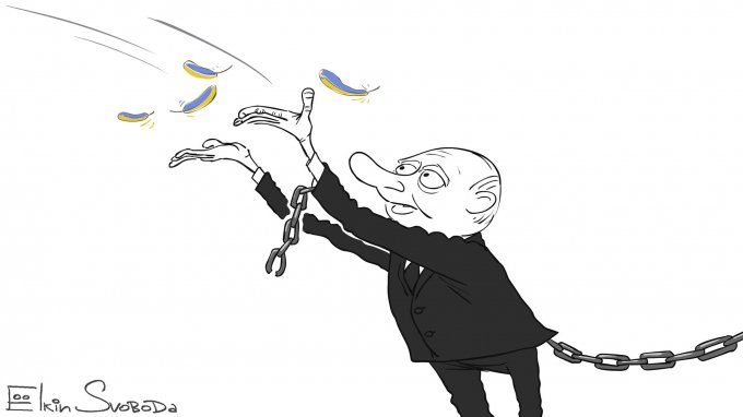 Свежая карикатура на Путина, освободившего Савченко