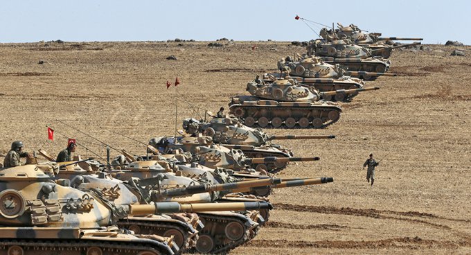 Турция начала интервенцию в Сирии
