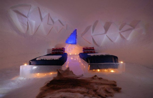 Завораживающие интерьеры отелей, построенных изо льда. Фото