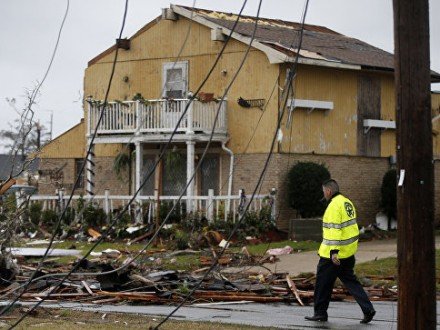 Торнадо в США нанес мощный урон: 1 человек погиб, 25 - получили травмы