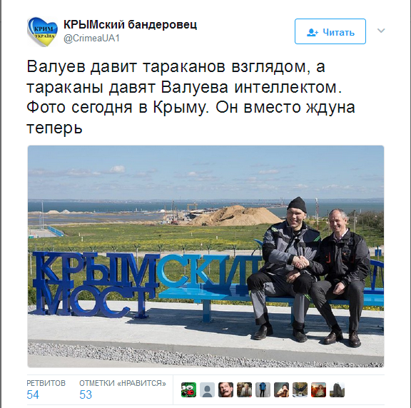 Валуев показал, как на самом деле выглядит «Крымский мост»