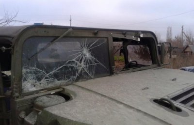Боевики обстреляли мобильную группу в Луганской области. Фото
