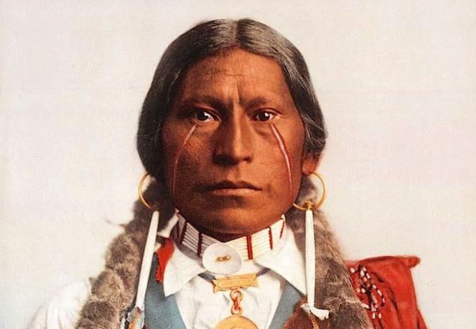 Редчайшие цветные снимки индейцев конца XIX века. Фото