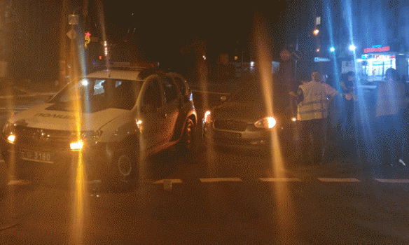 В Северодонецке пьяный на Hyundai Accent врезался в авто патрульных
