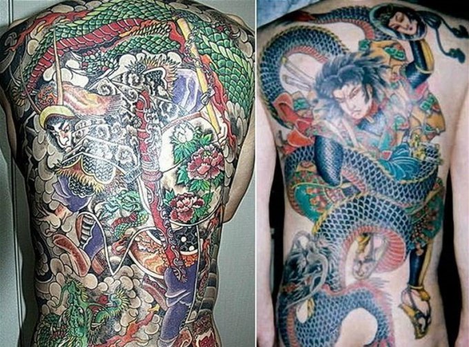 История и значение впечатляющих татуировок клана якудза. Фото