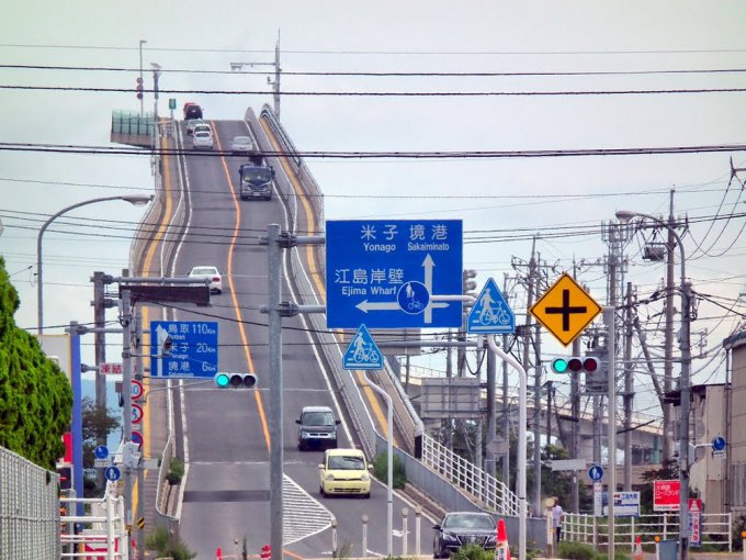 Экстремальный мост в Японии, на котором сердце уходит в пятки. Фото