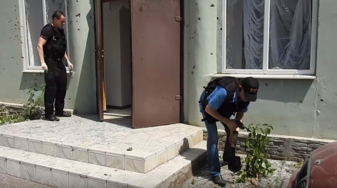 Последствия последнего взрыва в оккупированном Донецке. Видео