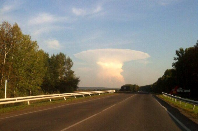 В России произошел «ядерный взрыв». Фото