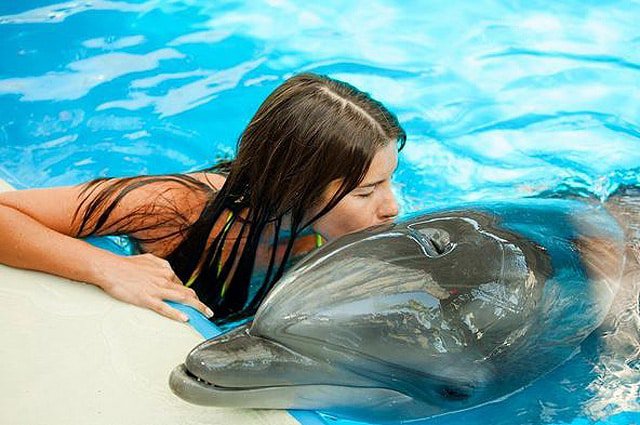 Кэти Топурия отпраздновала 30-летие в компании дельфинов