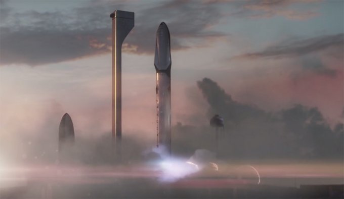 Компания SpaceX продемонстрировла как пройдет полет на Марс. Видео