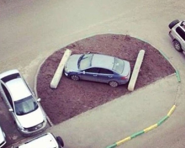 Самые забавные и жестокие способы наказания за неправильную парковку. Фото