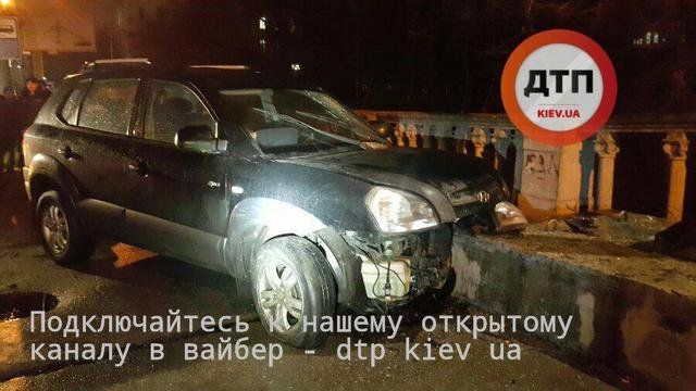 В Киеве пьяный водитель устроил три аварии и пытался скрыться от полиции