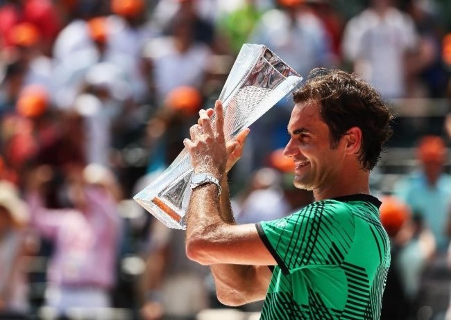 Федерер в Майами оформил 91-й титул в карьере