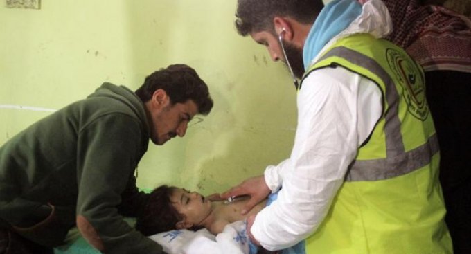 Газовые бомбы в Сирии унесли жизни 20 детей и 52 взрослых