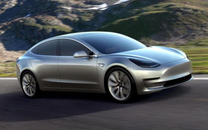 В Сети появилось первое фото бюджетного электрокара "Tesla Model 3"