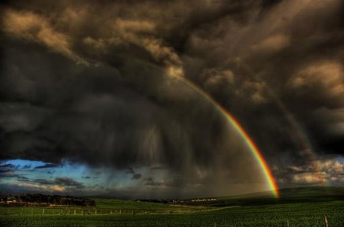 Невероятные снимки на тему "после дождя всегда появляется радуга". Фото
