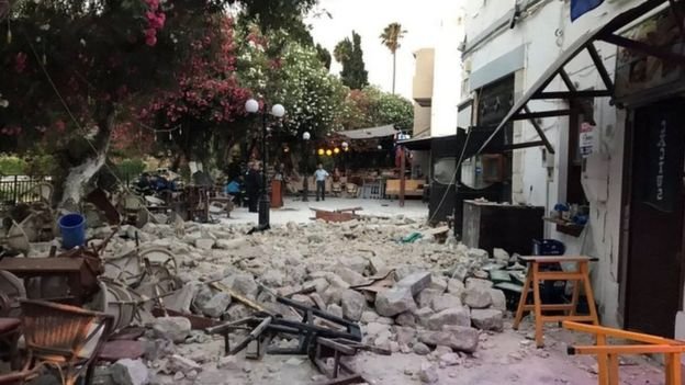 Последствия мощнейшего землетрясения в Греции и Турции. Фото