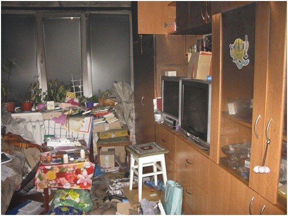 В Киеве мужчина убил родственницу и сжег ее квартиру
