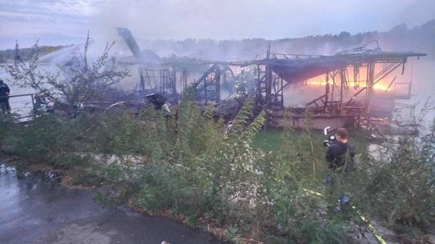 Серьезный пожар в Киеве: дотла сгорел ресторан