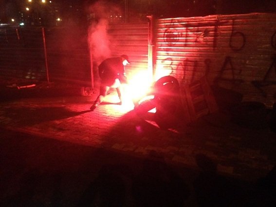 Разборки возле АЗС в Киеве: пострадали семеро полицейских