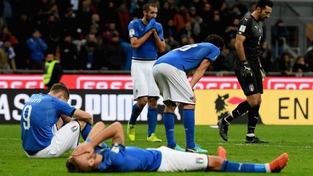 Италия впервые за 60 лет не сыграет на чемпионате мира по футболу