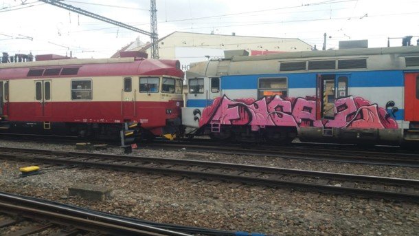 В Чехії зіткнулися два потяги